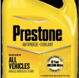 Prestone Products Recalls Antifreeze