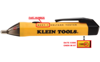 Non-Contact Voltage Testers Recalled by Klein Tools Due to Shock Hazard